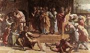 RAFFAELLO Sanzio The Death of Ananias oil